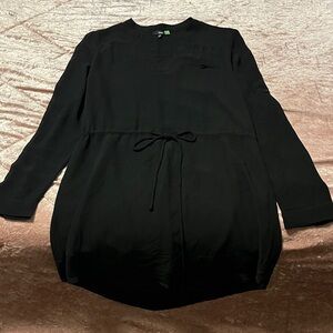 Sophisticated Black Long Sleeve Dress
